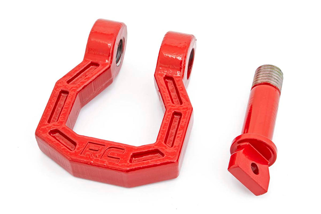 Rough Country D-Ring Forged Pair Red RS119