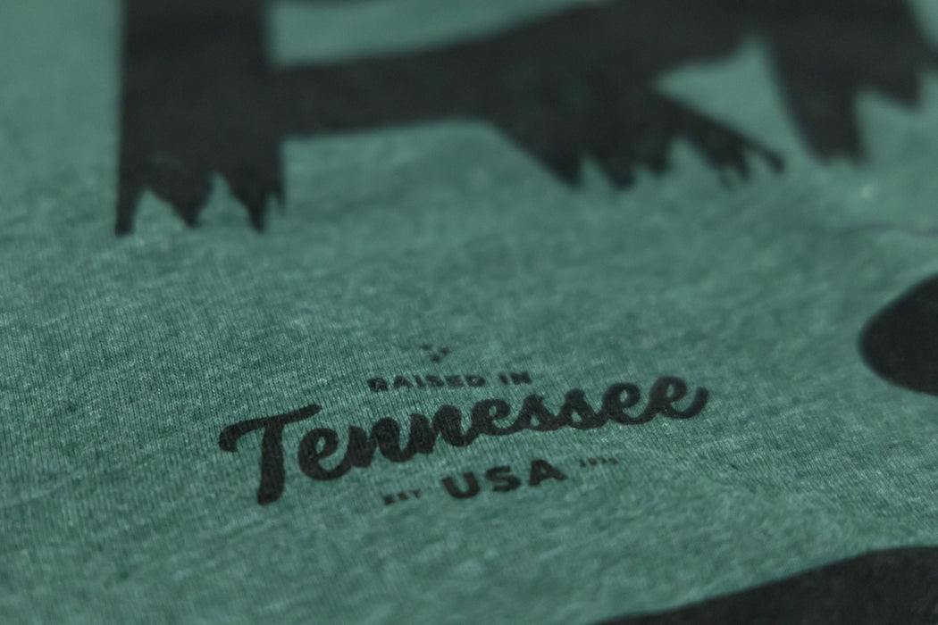 Rough Country T-Shirt Rc Mountains Forest Green 2Xl 840942XL