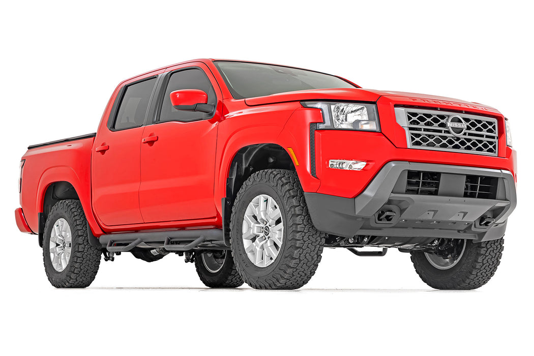 Rough Country 2.5 Inch Leveling Kit Red Spacers Nissan Frontier (05-23)/Xterra (05-15) 867RED