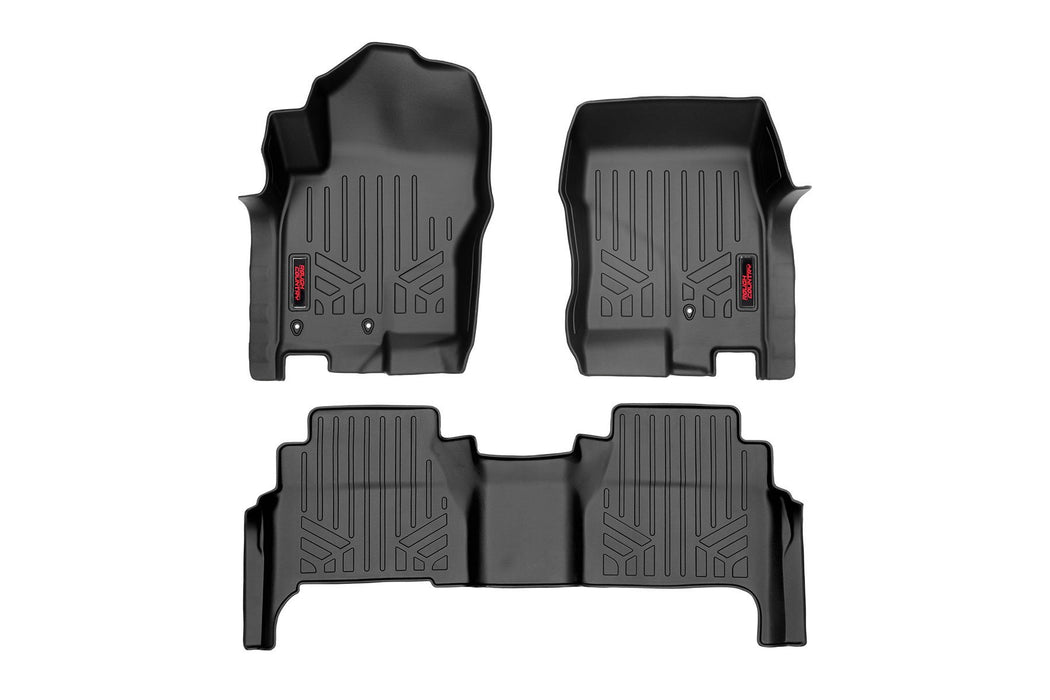 Rough Country Floor Mats Fr & Rr Crew Cab Nissan Frontier 2Wd/4Wd (08-21) M-80513