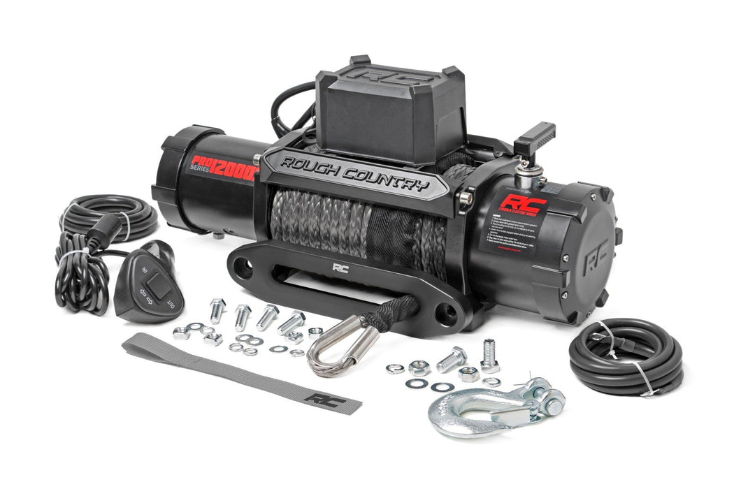 Rough Country 12000-Lb Pro Series Winch Synthetic Rope PRO12000S