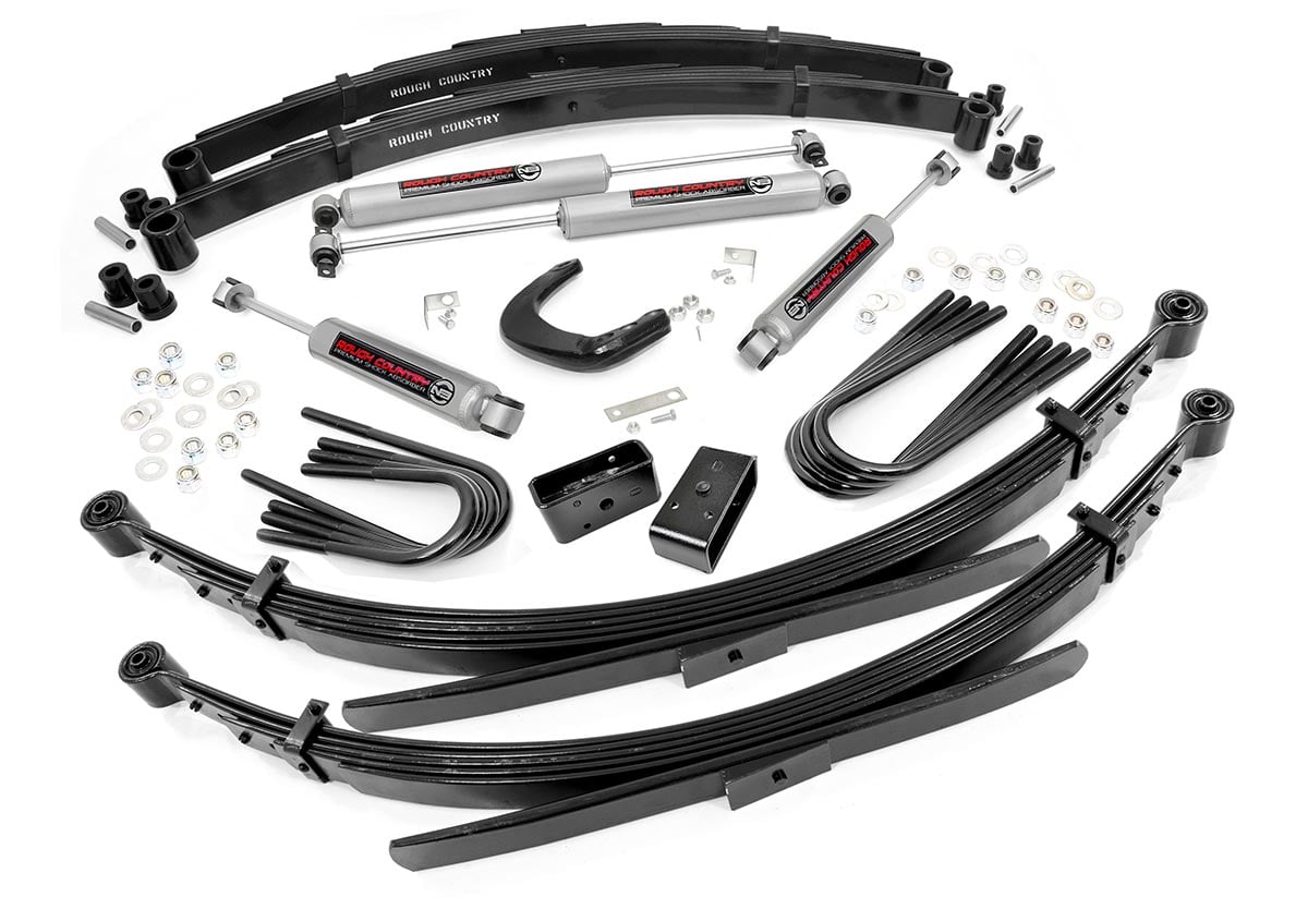Rough Country 6 Inch Lift Kit 56 Inch Rr Sprgs Fits GMC Half-Ton Suburban/Jimmy (88-91) 214-88-9230