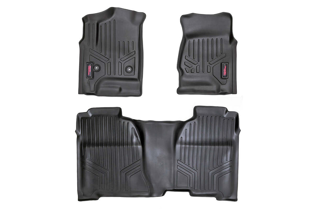 Rough Country Floor Mats Fr & Rr Crew Cab Chevy/Gmc 1500/2500Hd/3500Hd 2Wd/4Wd M-21413