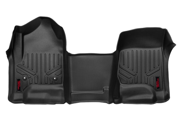 Rough Country Floor Mats Fr Over Hump Fits Chevy/GMC 1500/2500HD/3500HD (14-19) M-2114