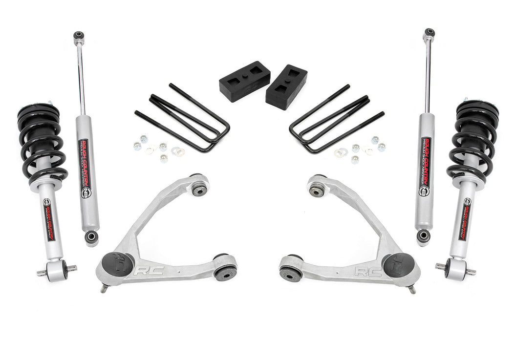 Rough Country 3.5 Inch Lift Kit Cast Steel N3 Strut Chevy/Gmc 1500 (07-13) 246.23