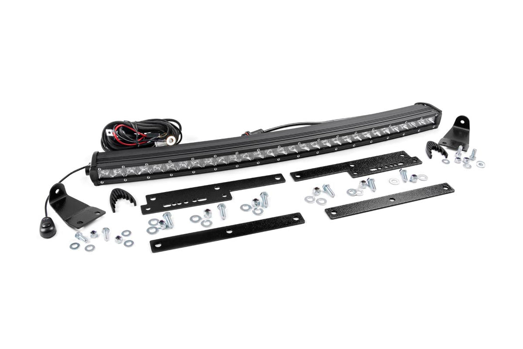 Rough Country Led Light Kit Behind Grille Mount 30" Chrome Single Row Chevy/Gmc 1500 (14-18) 70625
