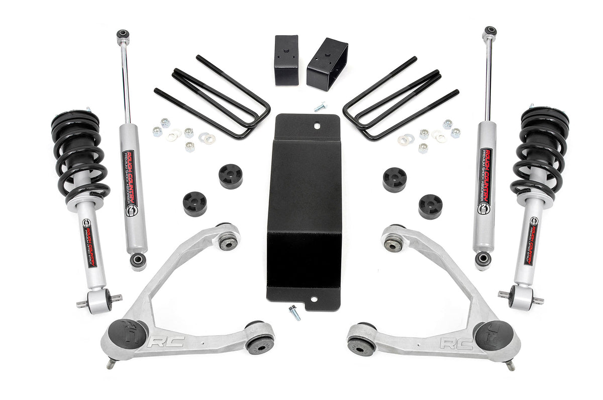 Rough Country 3.5 Inch Lift Kit Forged Uca N3 Strut Fits Chevy/GMC 1500 (14-16) 19432