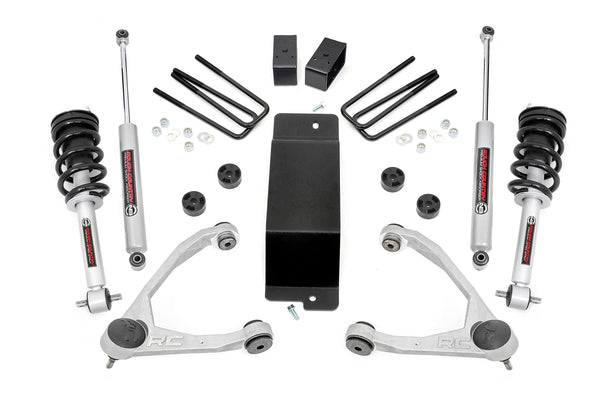 Rough Country 3.5 Inch Lift Kit Forged Uca N3 Strut Fits Chevy/GMC 1500 (14-16) 19432