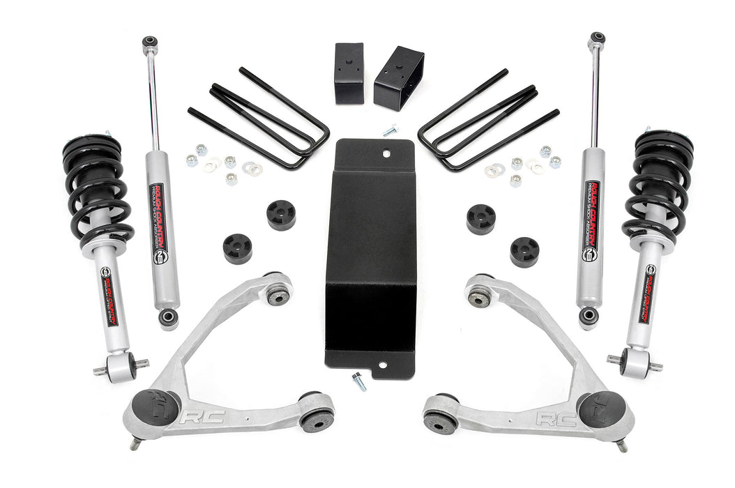 Rough Country 3.5 Inch Lift Kit Forged Uca N3 Strut Chevy/Gmc 1500 (14-16) 19432