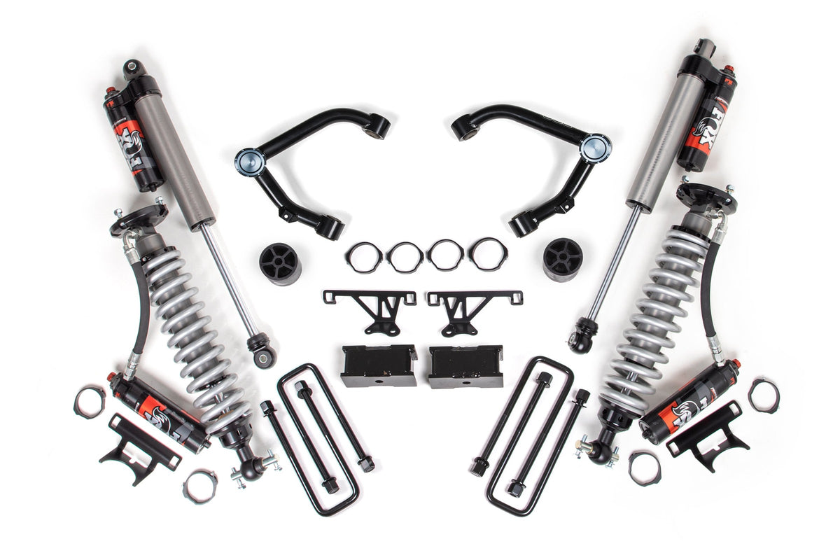 BDS 2007 2018 Fits Chevrolet Silverado 1500 / GMC Sierra 1500 4Wd, 3inch Rear Block Kit BDS021308