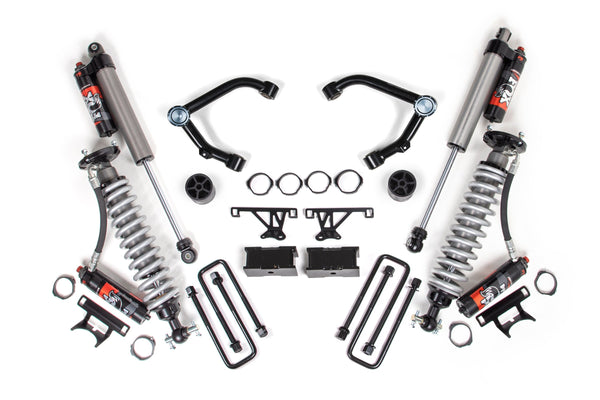 BDS 2007 2018 Fits Chevrolet Silverado 1500 / GMC Sierra 1500 4Wd, 3inch Rear Block Kit BDS021308