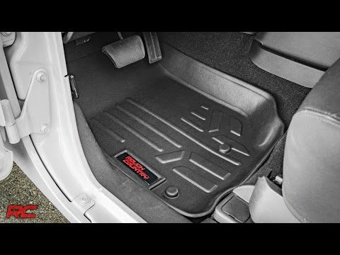 Rough Country Floor Mats Front compatible with Jeep Wrangler Tj (97-06) 4Wd M-60200