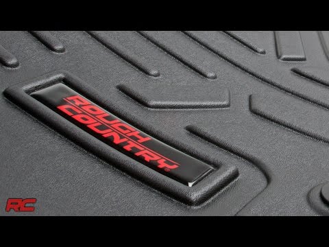 Rough Country Floor Mats Front and Rear Fits toyotaTacoma 2WD/4WD (2016-2023) M-71216