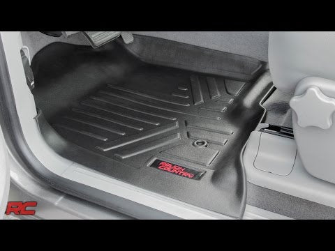Rough Country Floor Mats Fr & Rr Crew Cab Fits Chevy/GMC 1500/2500HD (07-14) M-20713
