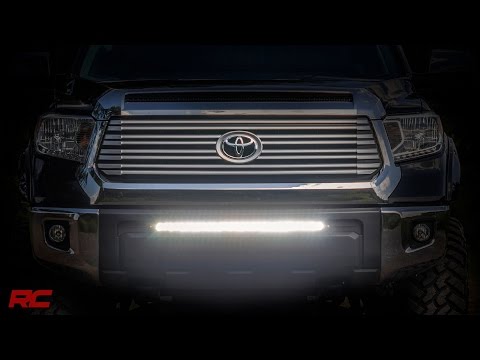 Rough Country LED Light Kit Bumper Mount 30" Black Single Row Fits toyotaTundra (14-21)