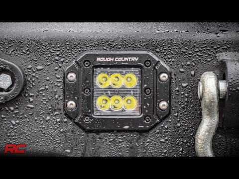 Rough Country Black Series Led 2" Pair Flood Flush Mount 70113BL