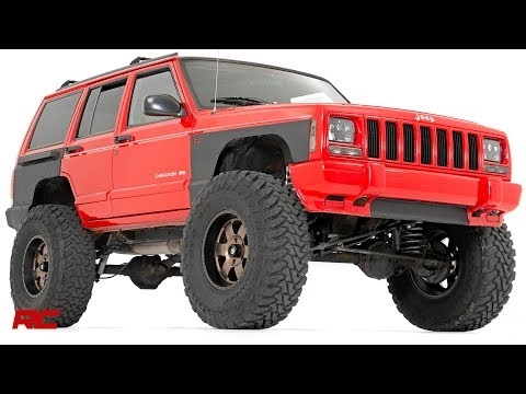 Rough Country Fender & Quarter Panel Armor Front Combo compatible with Jeep Cherokee Xj (84-96) 10577