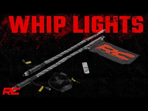 Whip Mount | Cage | 4' Multl-Color LED Whip Pair | Polaris RZR 1000XP (14-17)