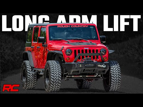 Rough Country 4 Inch Lift Kit Long Arm Vertex compatible with Jeep Wrangler Jk (07-11) 78550A