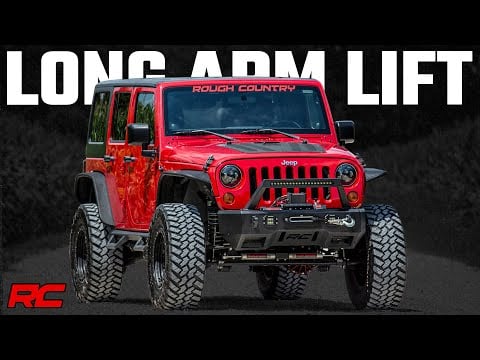 Rough Country 4 Inch Lift Kit Long Arm compatible with Jeep Wrangler Jk 4Wd (2012-2018) 78630A