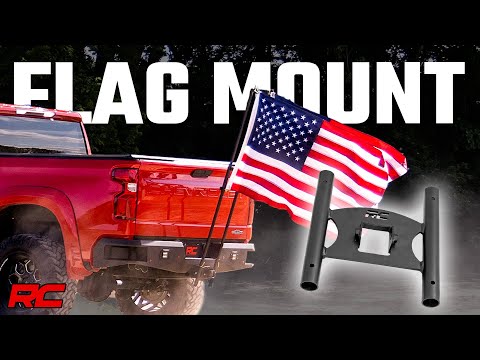 Rough Country Flag Pole Holder Dual 2 Inch Hitch 117500