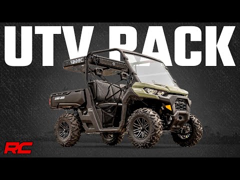 Rough Country Cargo Rack Dual 2" Black Led Pairs Flush Mount Can-Am Defender Hd 5/Hd 8/Hd 9/Hd 10 97027