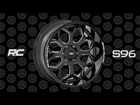 Rough Country 96 Series Wheel One-Piece Gloss Black 20X10 8X17019Mm 96201011