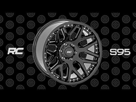 Rough Country 95 Series Wheel Machined One-Piece Gloss Black 20X10 6X5.525Mm 95201012M