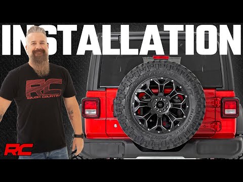 Rough Country Tire Carrier Relocation Plate No Prox compatible with Jeep Wrangler Jl (18-23) 10529