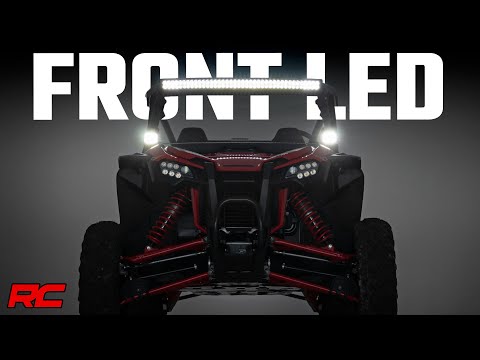 LED Light | Front Mount | 40" Chrome Dual Row | White DRL | Honda Talon (19-21)