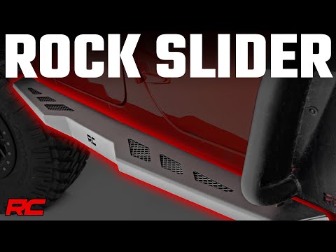Rough Country Rock Sliders Heavy Duty L 4-Door compatible with Jeep Wrangler Jk (07-18) 90800