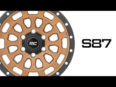Rough Country 87 Series Wheel Simulated Beadlock Bronze/Black 17X8.5 6X5.5 +0Mm 87170912