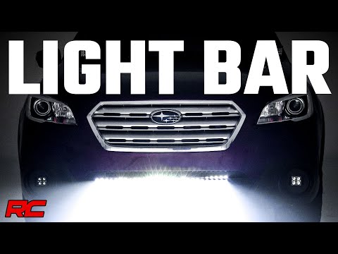 LED Light | Bumper Mount | 30" Black Dual Row | Amber DRL | Subaru Outback (15-19)