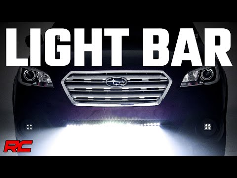 LED Light | Bumper Mount | 30" Black Dual Row | White DRL | Subaru Outback (15-19)