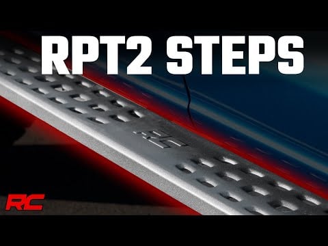 Rough Country Rpt2 Running Board Crew Cab Black Ford F-150/F-150 Lightning/Raptor (15-23) 44005