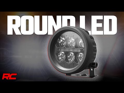 Rough Country Black Series Round Led Light Pair 3.5 Inch Amber Drl 70900