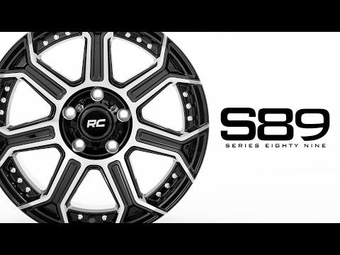 Rough Country 89 Series Wheel One-PieceBlack Machined Gun Metal 22X10 8X17019M 89221011