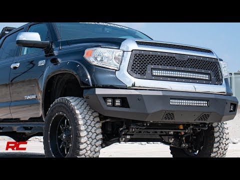 Rough Country Mesh Grille 30" Dual Row LED Black Amber DRL Fits toyotaTundra (14-17) 70224