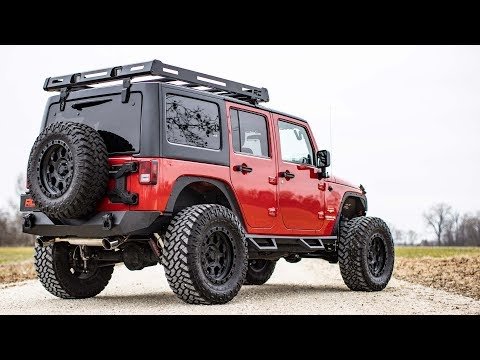 Roof Rack | Black Series Lights | compatible with Jeep Wrangler JK (2007-2018)