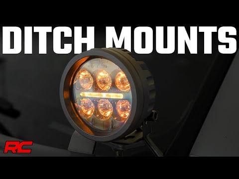 Rough Country LED Light Ditch Mount 2" Spectrum Pair Spot Fits toyotaTacoma (16-23)