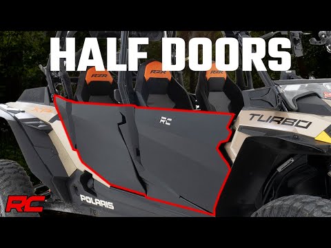 Rough Country Aluminum Lower Half Doors Rear Polaris Rzr Xp 4 1000 93121