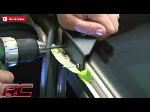 Rough Country Led Light Mount Upper Windshield 54" Curved Ford F-250/F-350 Super Duty (99-16) 70516