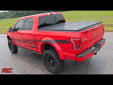 Rough Country Hard Folding Bed Cover 5' Bed Toyota Tacoma 2WD/4WD (16-23)