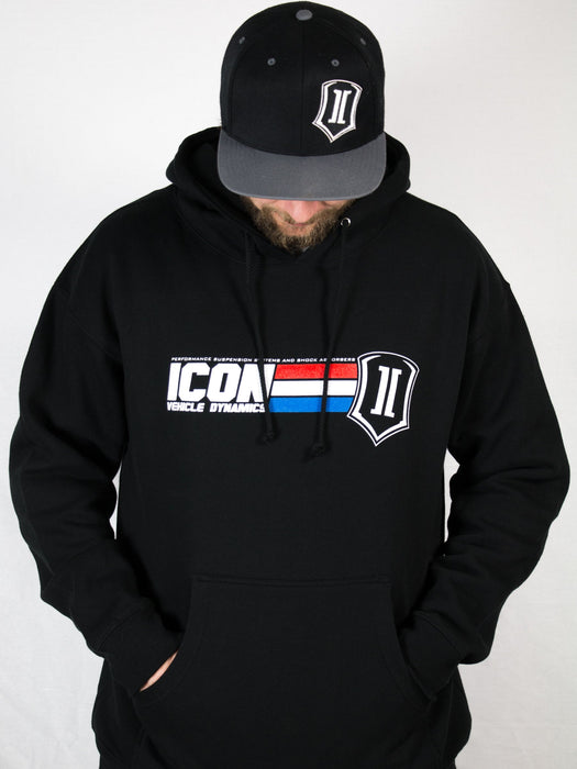 Icon Gi Hoody Black Size Large ICON-HOODY-GI-BLK-L