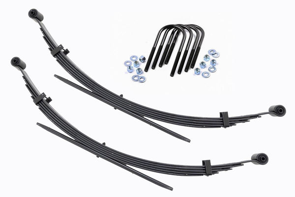 Rough Country Rear 56 Inch Leaf Springs 2" Lift Pair Fits Chevy/GMC C20/K20 C25/K25 Truck 4WD (77-87) 8036KIT