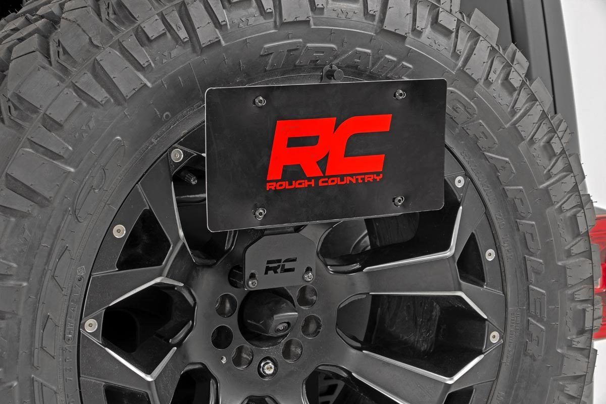 Rough Country License Plate Relocation Bracket Fits Jeep Wrangler Jl 4WD (2018-2023) 10534