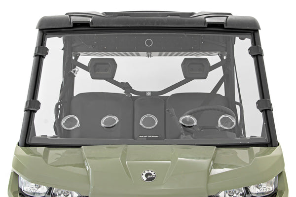 Rough Country Vented Full Windshield Scratch Resistant Fits Can-Am Defender Hd 5/Hd 8/Hd 9/Hd 10 98262030