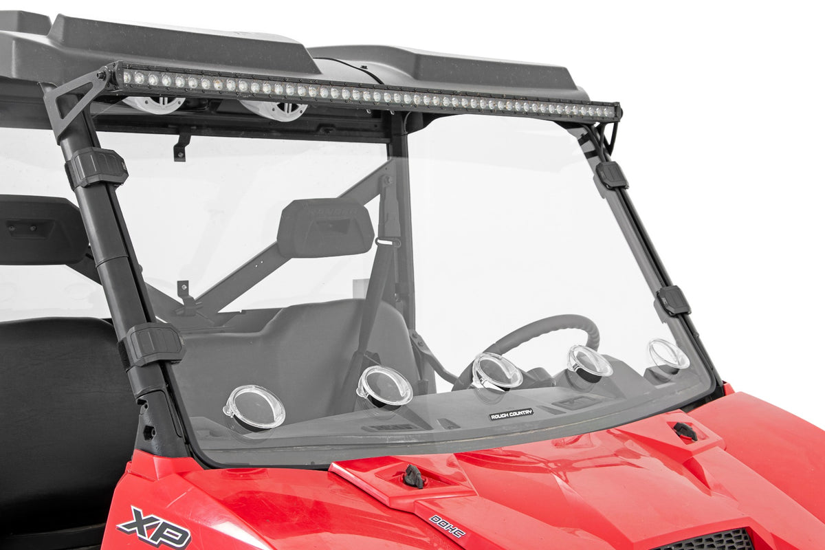 Rough Country Vented Full Windshield Scratch Resistant Fits Polaris Ranger 1000/Ranger Xp 900/1000 98232010