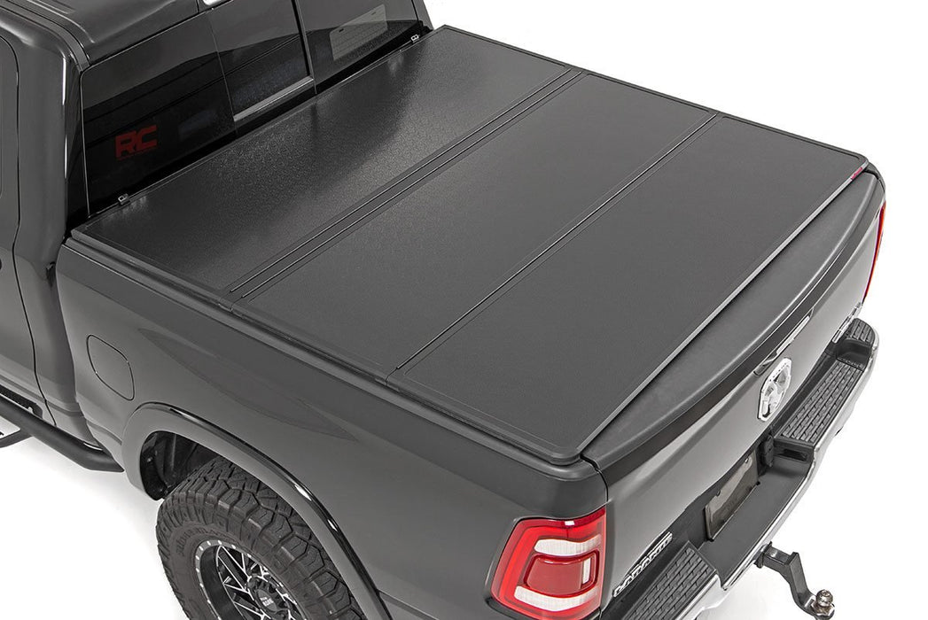Rough Country Dodge Hard Tri-Fold Bed Cover (19-21 Ram 1500-6' 4 In. Bed) 45307650A