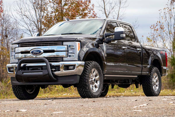 Rough Country Black Led Bull Bar Fits Ford F-250 Super Duty 2WD/4WD (2017-2022) B-F2017
